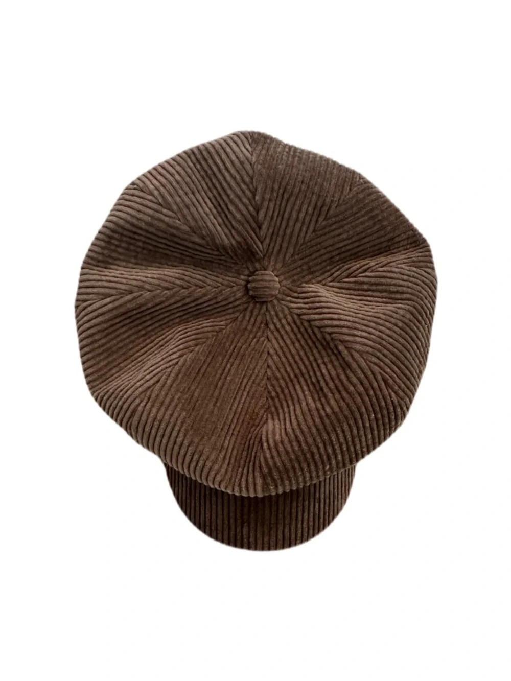 David and Young Dark Olive Green Corduroy Baker Hat - Picture 2 of 4